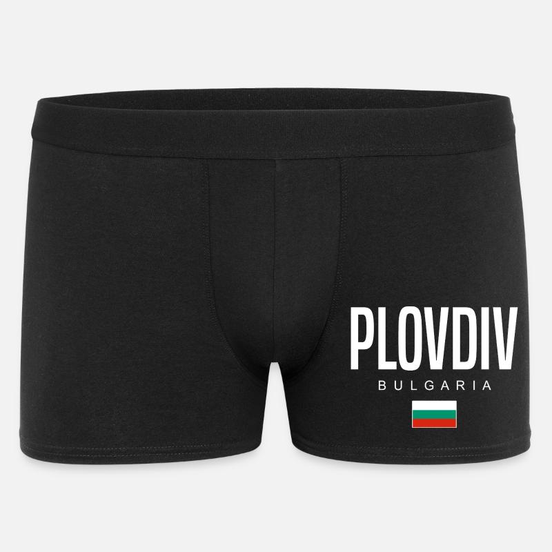 Plovdiv Bulgarien - Männer Boxer Shorts - Schwarz