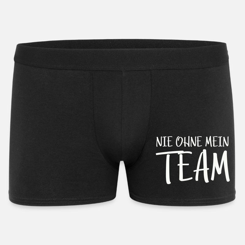 Mein Team - Männer Boxer Shorts - Schwarz