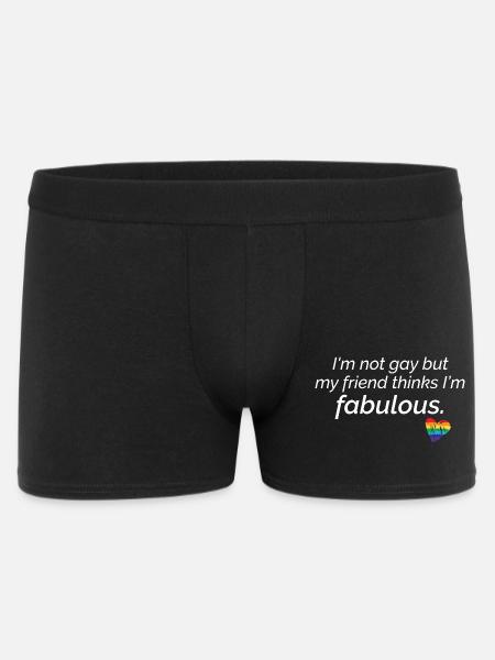 Ami fabuleux LGBTQ Pride Coeur Design - Boxer Homme - noir