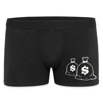 Money Bag Motif Design - Men's Boxer Shorts - black - Front