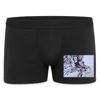 Distorted images - Men's Boxer Shorts - black - Front