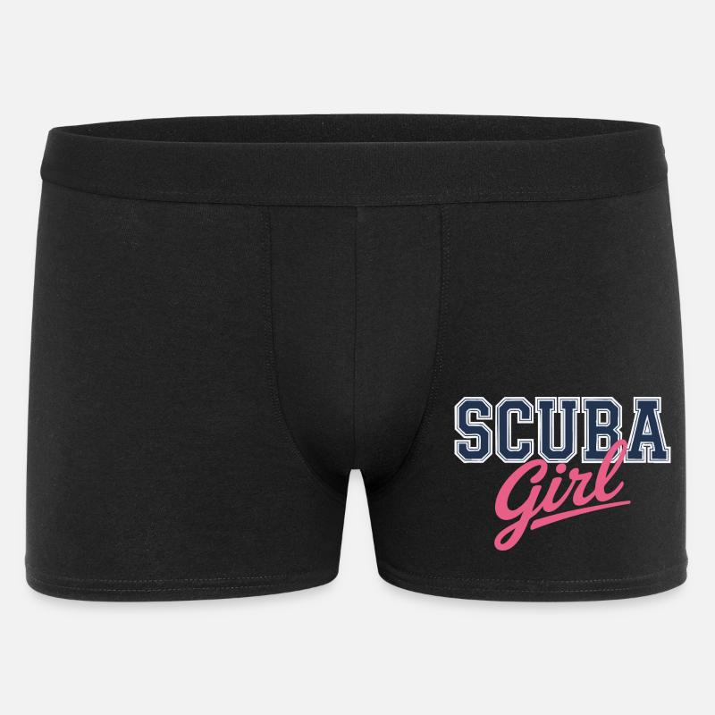 Conception de fille de plongée - Boxer Homme - noir