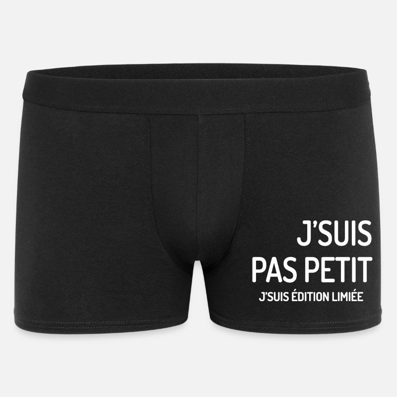 Édition Limitée J'suis Pas Petit - Boxer Homme - noir
