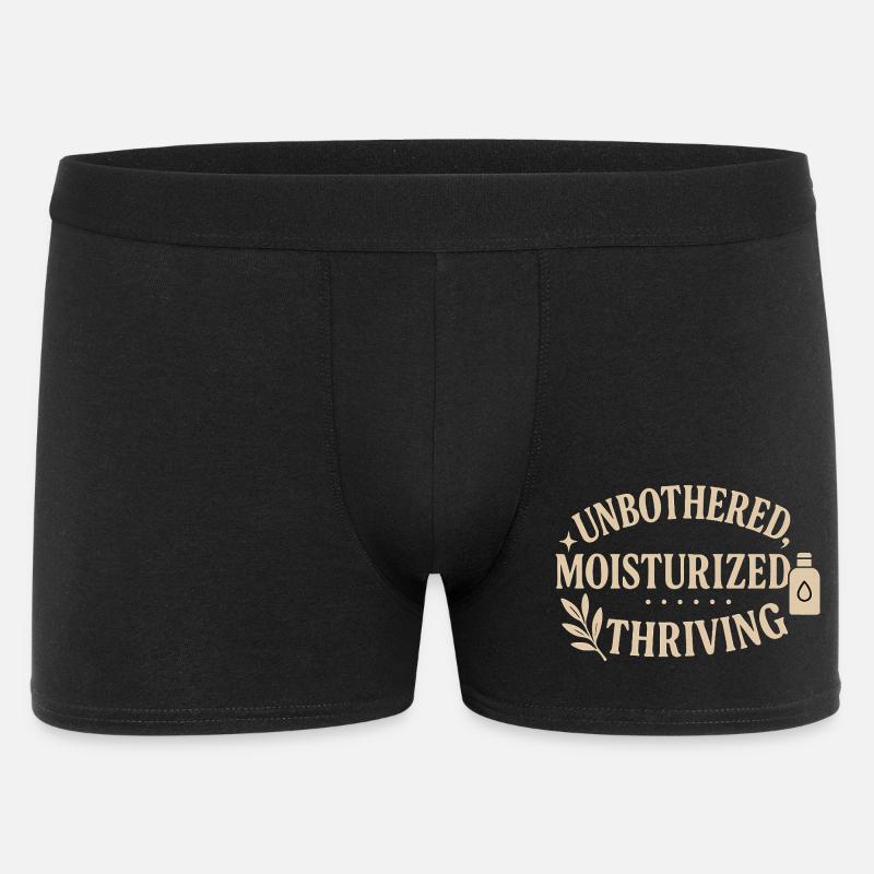 Unbothered Moisturised Thriving Design - Men's Boxer Shorts - black