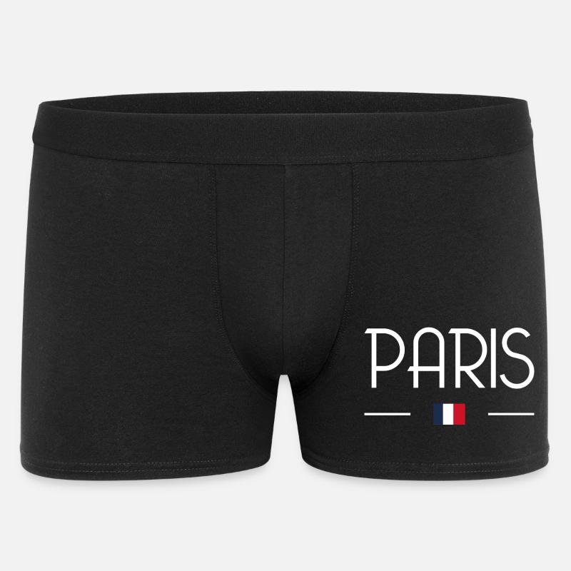 Paris - Männer Boxer Shorts - Schwarz