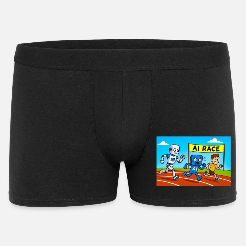 IA course course dessin animé - Boxer Homme - noir