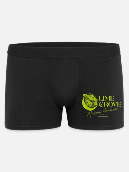 Lime Grove Mexican Goodness Logo - Men's Boxer Shorts - black