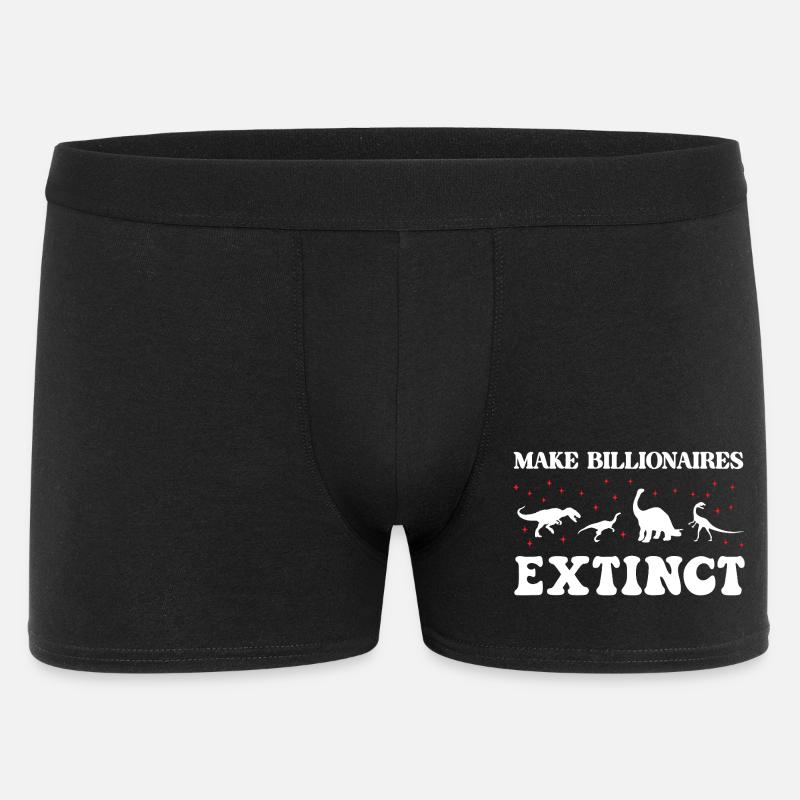 Milliardäre aussterben lassen - Männer Boxer Shorts - Schwarz