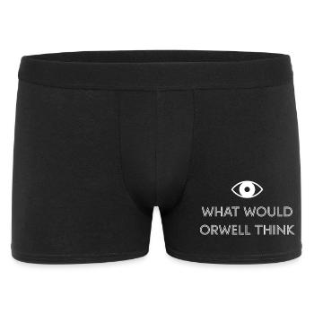 Qu’en penserait Orwell ? - Boxer Homme - noir - Devant