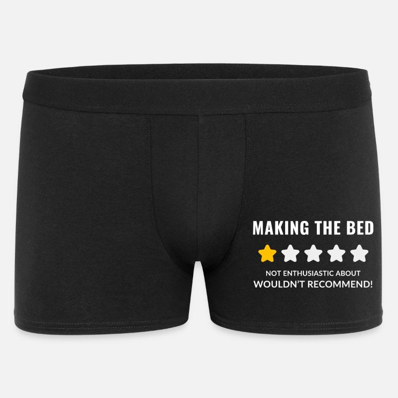 Whimsical Starry Bedtime Meme Design - Men's Boxer Shorts - black