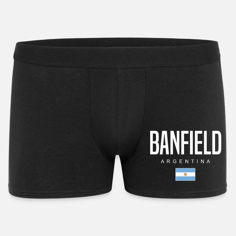 Banfield Argentinien Argentinier - Männer Boxer Shorts - Schwarz