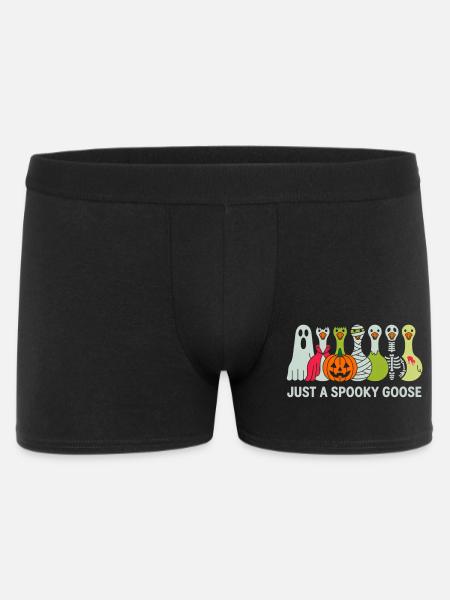 Just A Spooky Goose Halloween Vibes - Men's Boxer Shorts - black