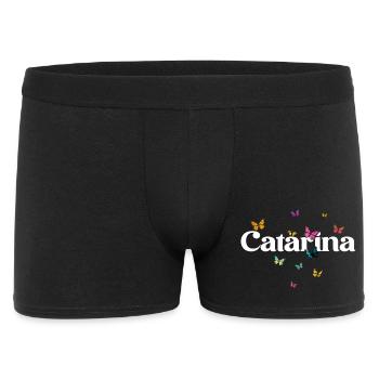Beautiful girl's name with butterflies CATARINA - Men's Boxer Shorts - black - Front