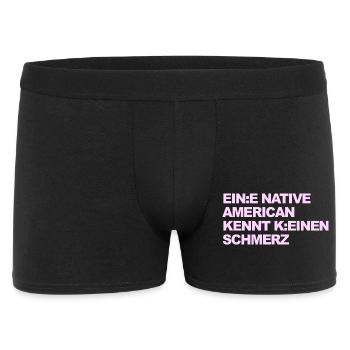 WOKE SATIRE: An Indian knows no pain - Men's Boxer Shorts - black - Front