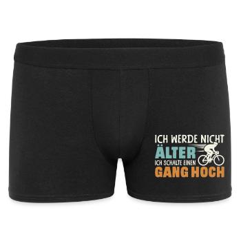 cyclist racing bike bicycle cyclist birthday - Men's Boxer Shorts - black - Front