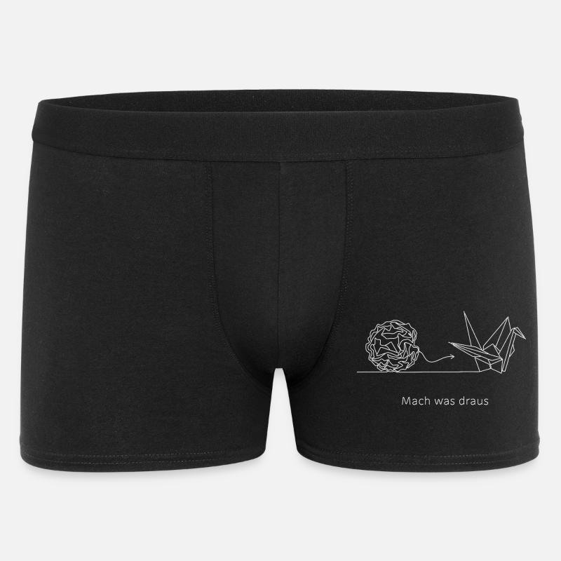Faites-en quelque chose Origami Motivation - Boxer Homme - noir