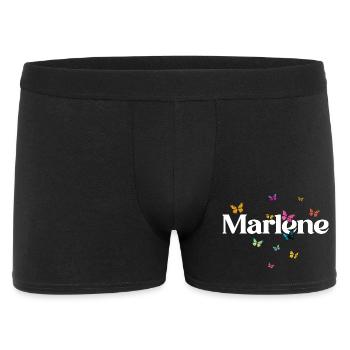 Beautiful girl's name with butterflies MARLENE - Men's Boxer Shorts - black - Front