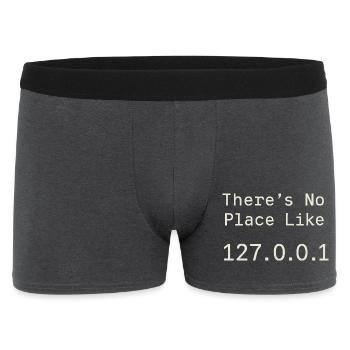 Nothing beats localhost - Men's Boxer Shorts - charcoal grey - Front