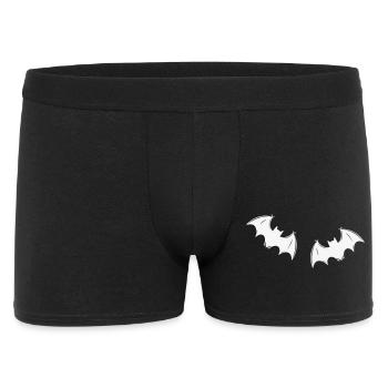 Gray bats in night flight - Men's Boxer Shorts - black - Front
