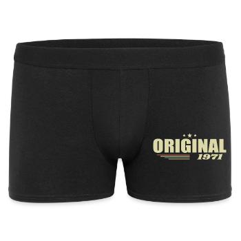 54. Geburtstag 54 Jahre Original 1971 - Männer Boxer Shorts - Schwarz - Vorne