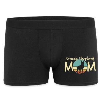 German Shepherd Mom Retro Design - Men's Boxer Shorts - black - Front