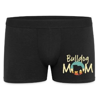 Bulldog Mom - Retro Dog Lover Gift - Men's Boxer Shorts - black - Front