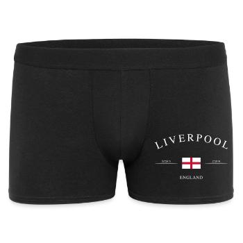 Liverpool England – Urlaub Souvenir & Geschenk - Männer Boxer Shorts - Schwarz - Vorne