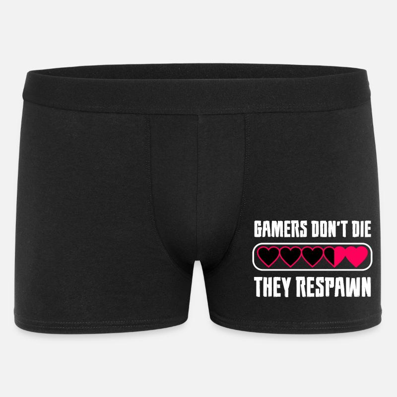 Gamer Herz Botschaft - Männer Boxer Shorts - Schwarz