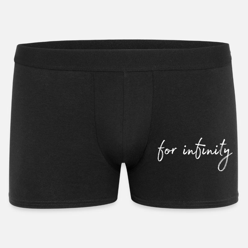for infinity  - Männer Boxer Shorts - Schwarz
