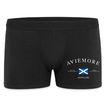 Aviemore, Écosse – Souvenir et cadeau de vacances - Boxer Homme - noir - Devant