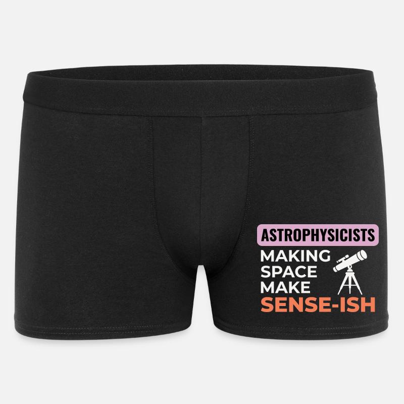 Science de l’espace Humour Design - Boxer Homme - noir