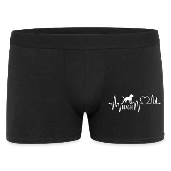 Vater Team Papa - Männer Boxer Shorts - Schwarz - Vorne
