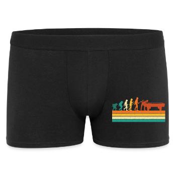 Billard Evolution Queue Sports Fan 8 Ball Humor - Männer Boxer Shorts - Schwarz - Vorne