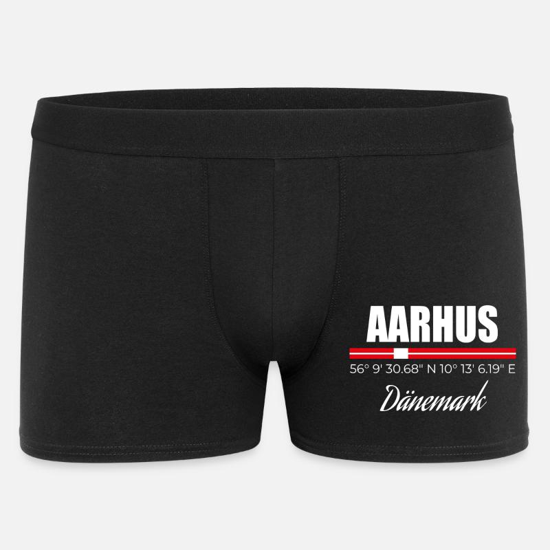 Aarhus - Männer Boxer Shorts - Schwarz