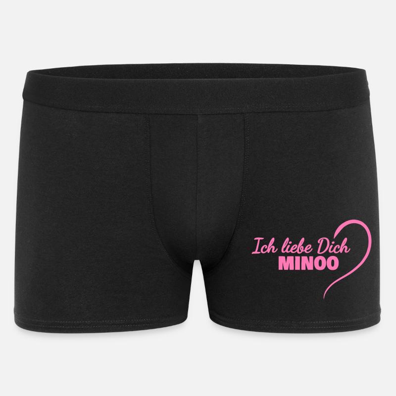 Minoo - Männer Boxer Shorts - Schwarz