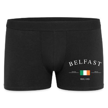Belfast Nordirland – Urlaub Souvenir & Geschenk - Männer Boxer Shorts - Schwarz - Vorne