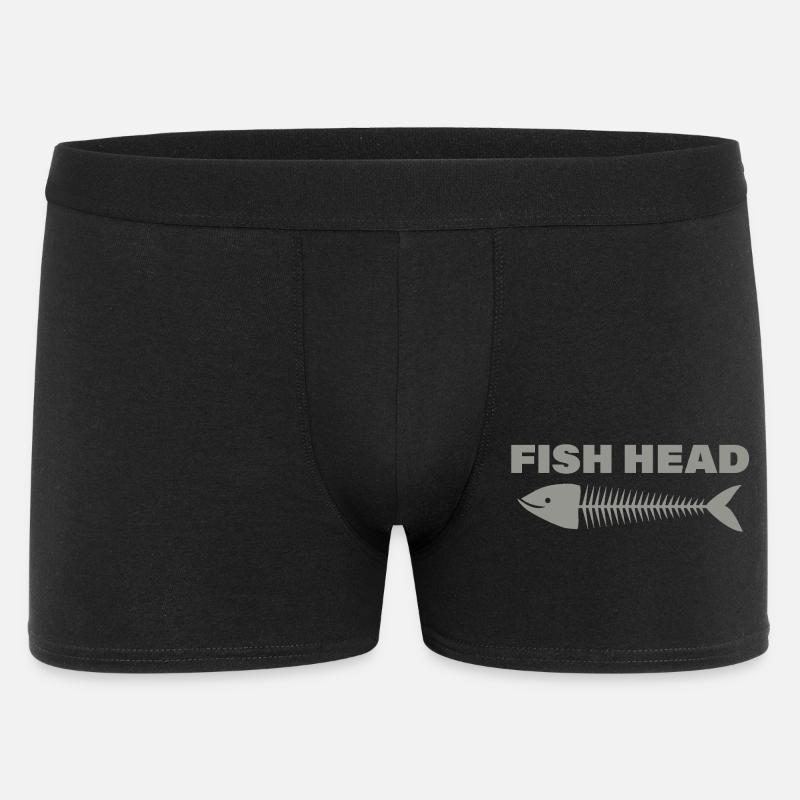 FISH HEAD - Männer Boxer Shorts - Schwarz