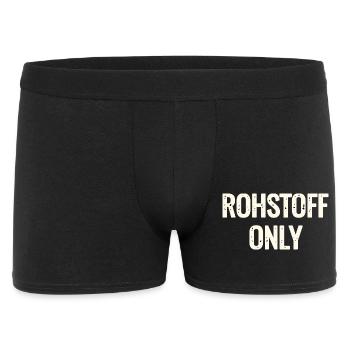 Rohstoff Only Schriftzug - Men's Boxer Shorts - black - Front