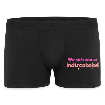 'Qui ne danse pas est indiscotabel' Disco Dancing - Boxer Homme - noir - Devant