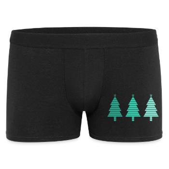 SAPIN. NOËL. MERRY CHRISTMAS. BONNE ANNEE - Boxer Homme - noir - Devant