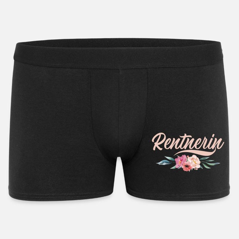 Rentnerin Oma Großmama Großmutter Rente - Männer Boxer Shorts - Schwarz