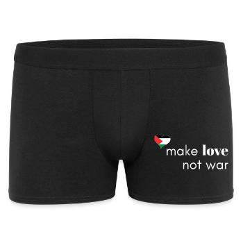 Faites l’amour, pas la guerre - Palestine - Boxer Homme - noir - Devant