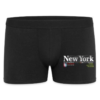 Street Style Abstract NYC Print - Men's Boxer Shorts - black - Front