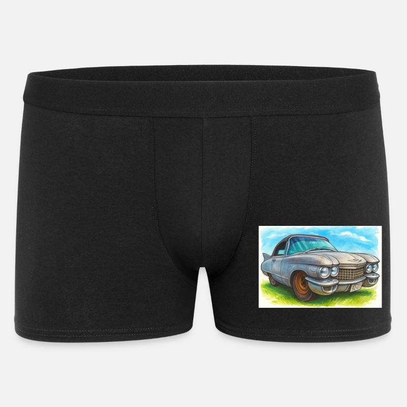 Retro Classic Cad -60 - Männer Boxer Shorts - Schwarz