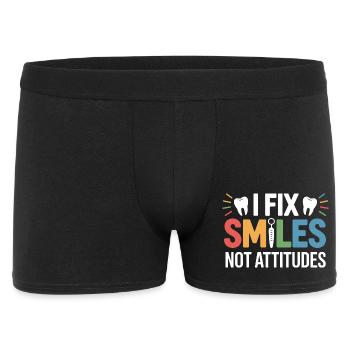 Dental Bridge Craftsmanship Design  - Men's Boxer Shorts - black - Front