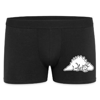 Dino endormi Dino, Dinosaure, Dinosaure, Lézard - Boxer Homme - noir - Devant