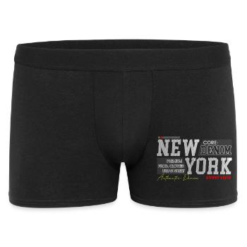 New Yorker Streetstyle Denim-Design - Männer Boxer Shorts - Schwarz - Vorne