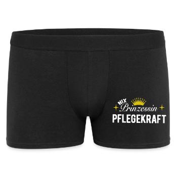 Nix Prinzessin - Pflegekraft - Geschenk - Männer Boxer Shorts - Schwarz - Vorne