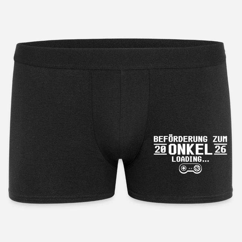 Expectant Uncle 2026 loading - Godfather - Men's Boxer Shorts - black