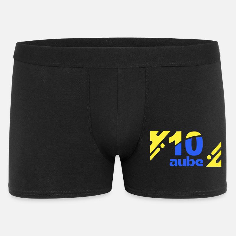 Ten Dawn Logo Blau Gelb - Männer Boxer Shorts - Schwarz